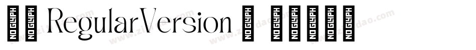 小白 RegularVersion 1字体转换